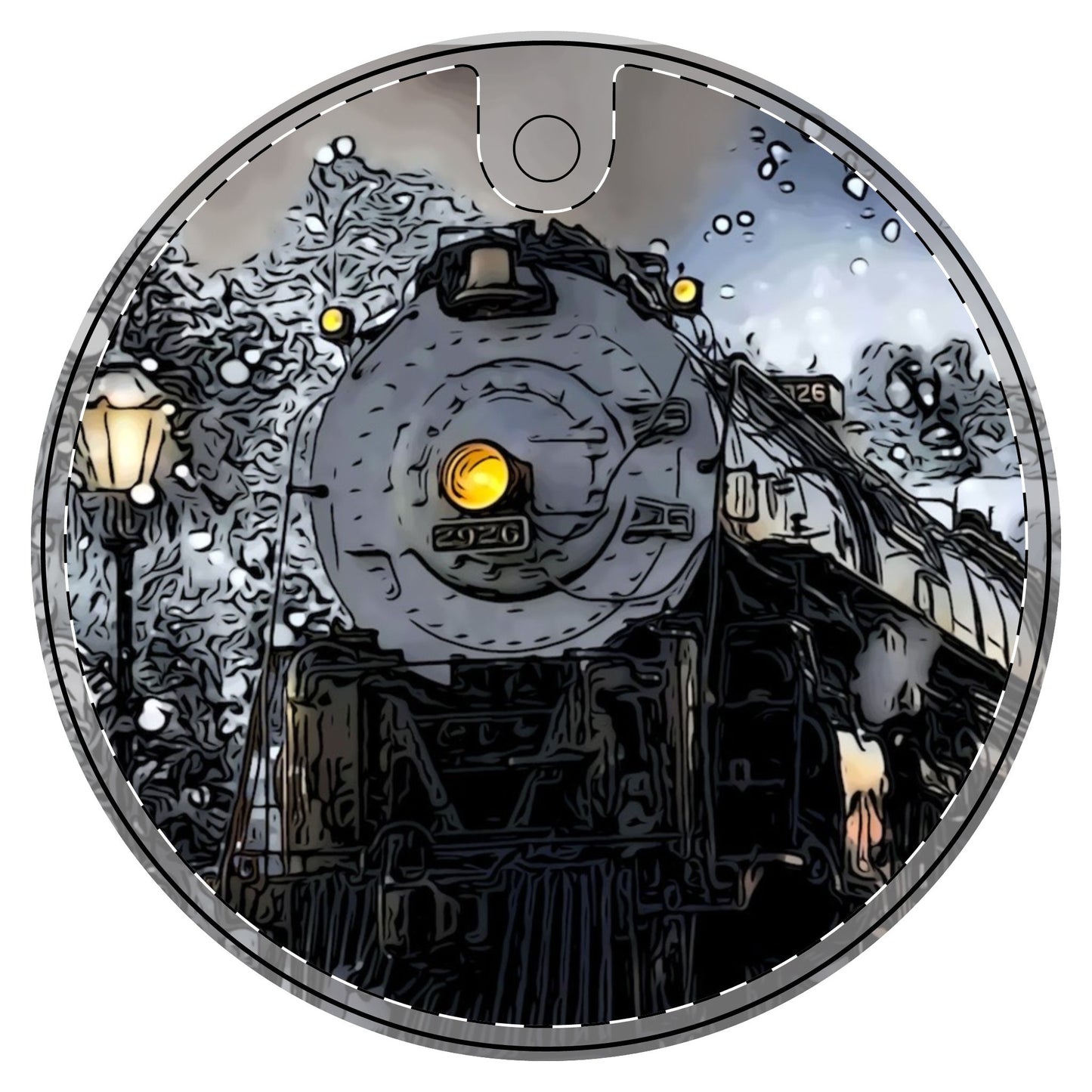 Winter 2024 Ceramic Ornament, (1pc)