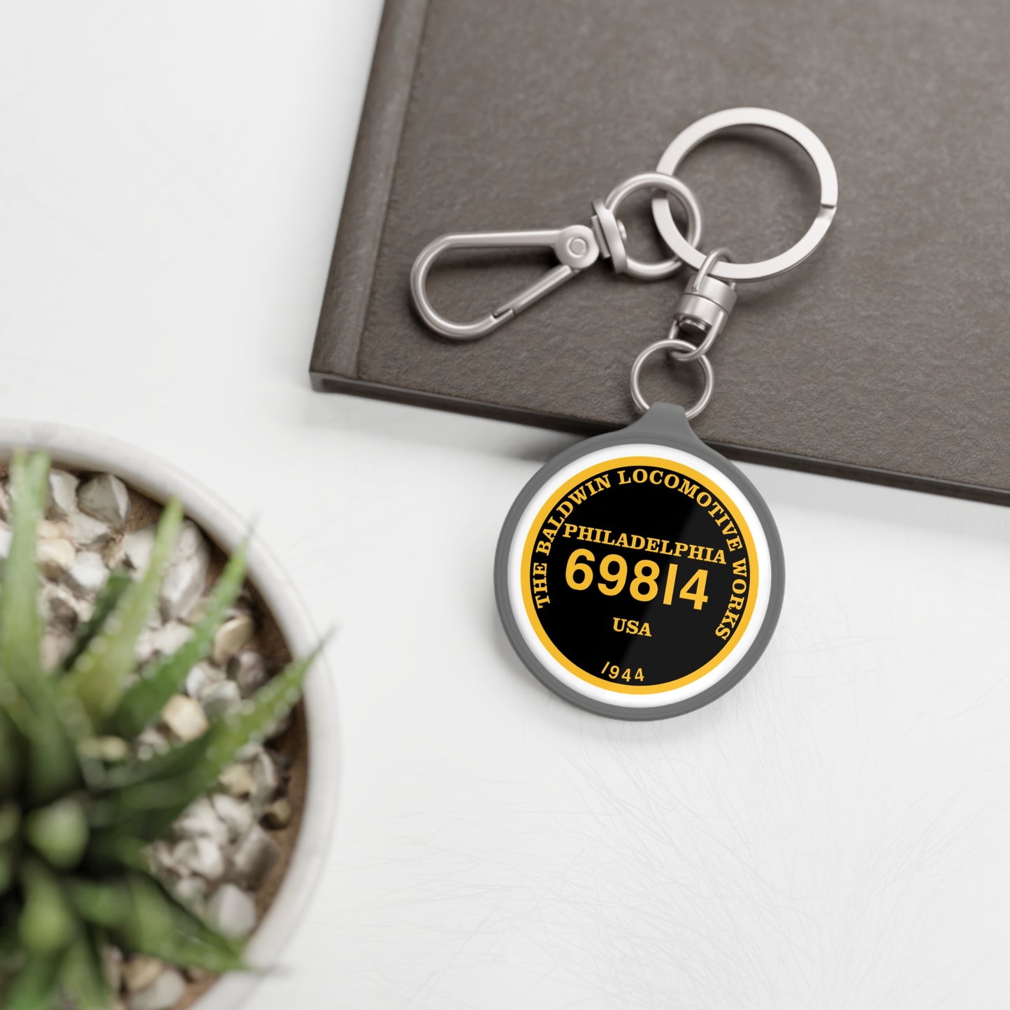 Builder's Plate Keyring Tag