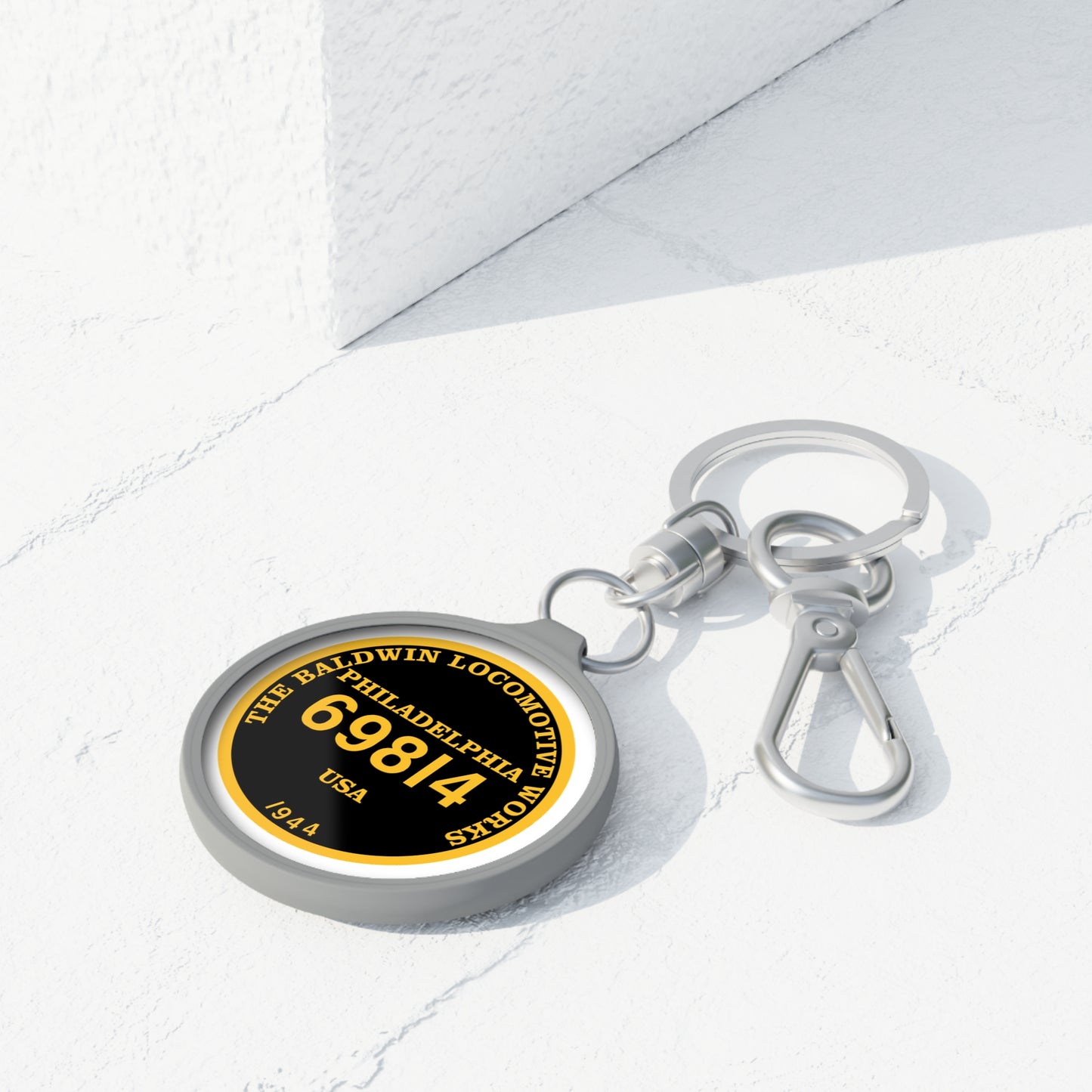 Builder's Plate Keyring Tag