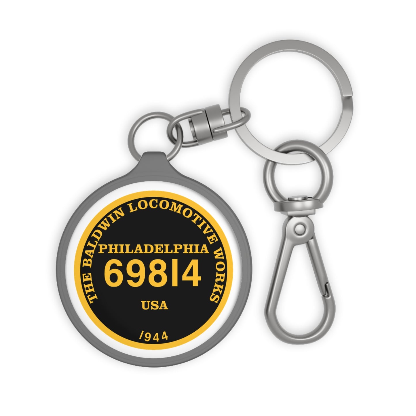 Builder's Plate Keyring Tag