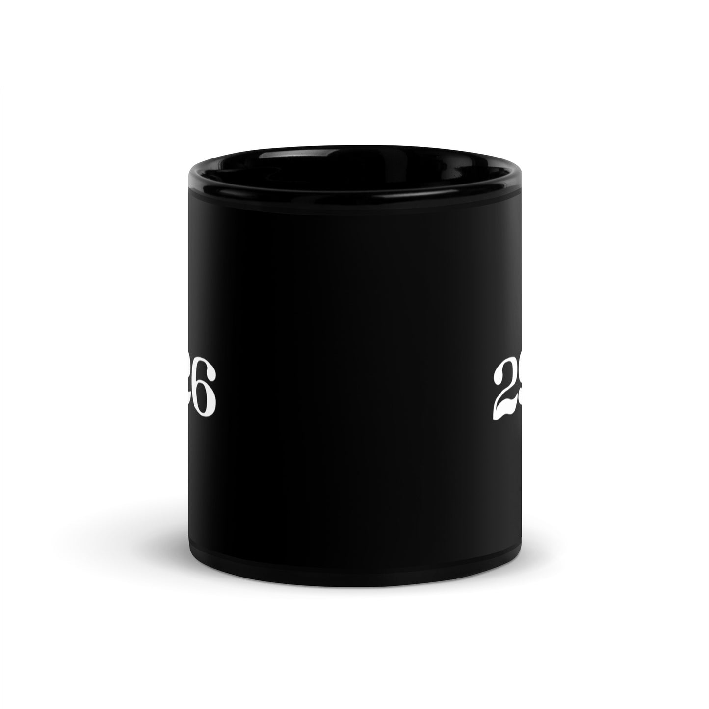 "2926" Black Glossy Mug