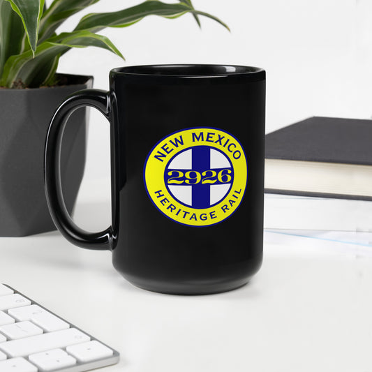 NMHR Logo Black Glossy Mug