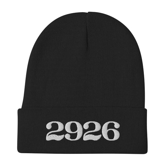 "2926" Embroidered Beanie