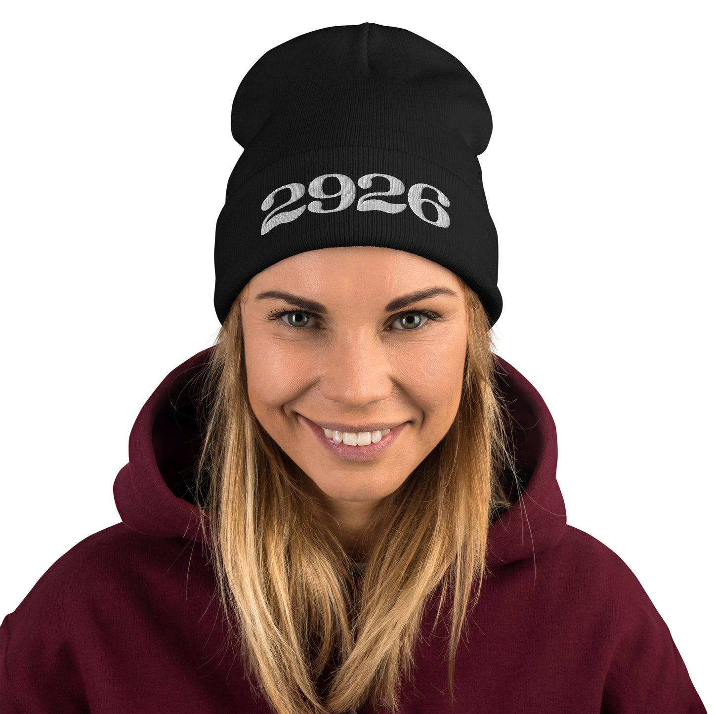 "2926" Embroidered Beanie