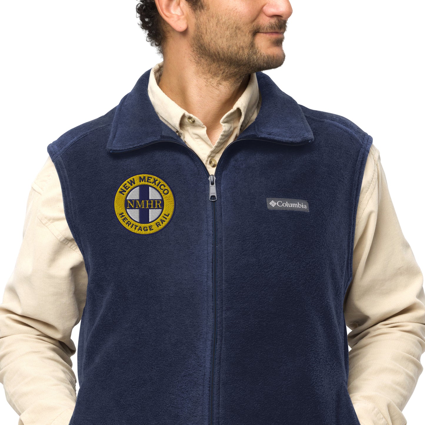 NMHR Logo men’s Columbia fleece vest