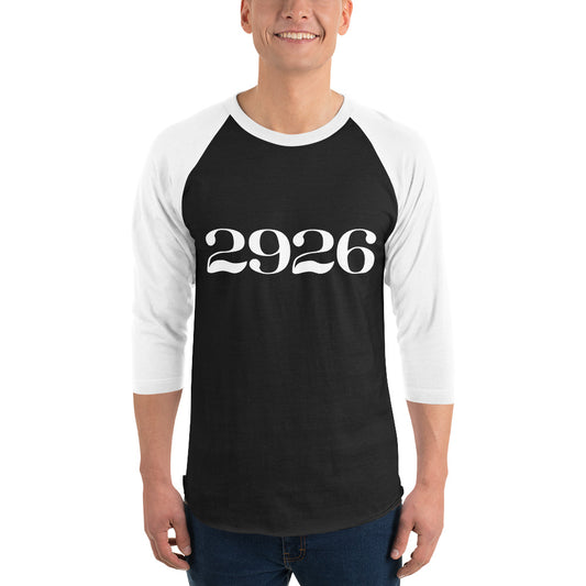 "2926" Unisex 3/4 sleeve raglan shirt