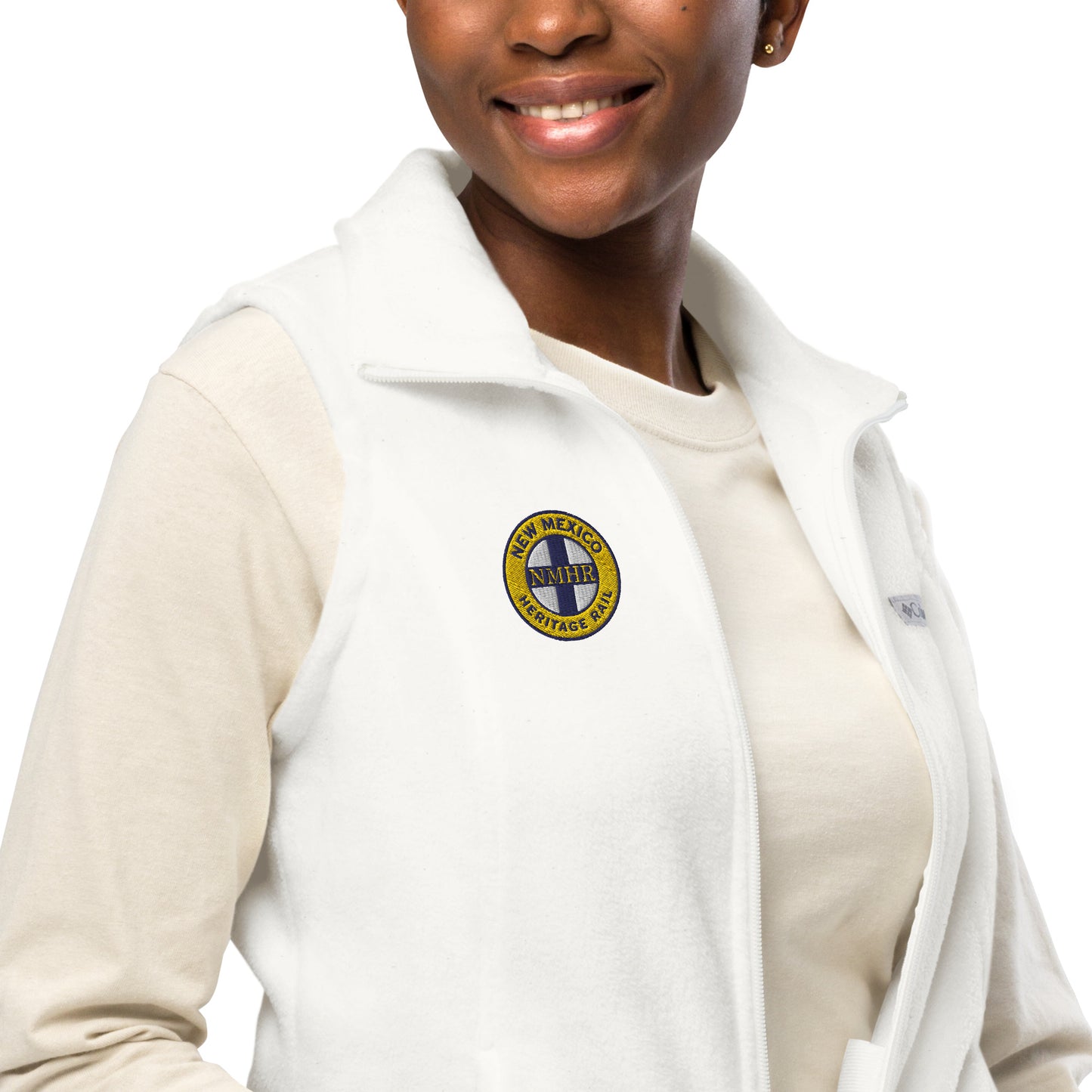 NMHR Logo women’s Columbia fleece vest