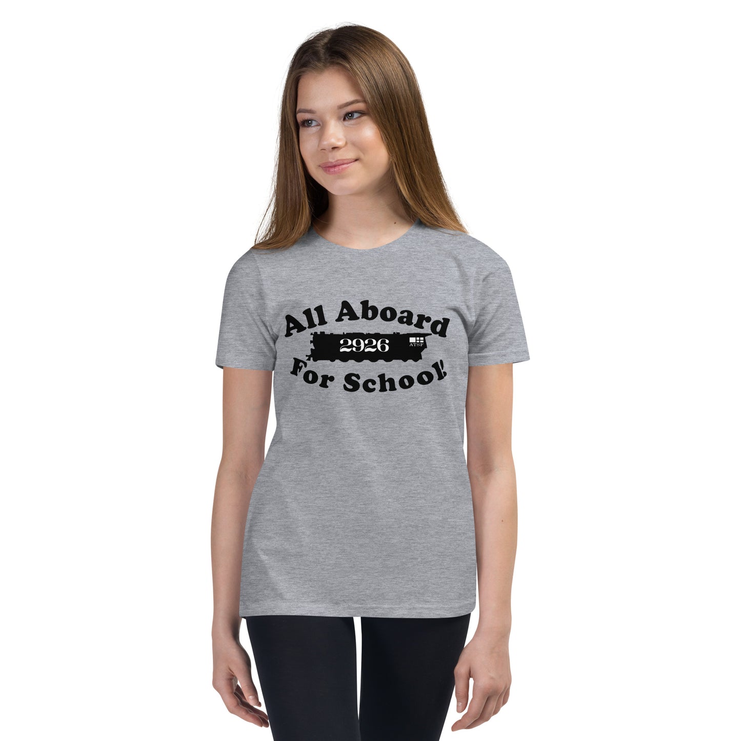 All Aboard for School Youth Short Sleeve T-Shirt