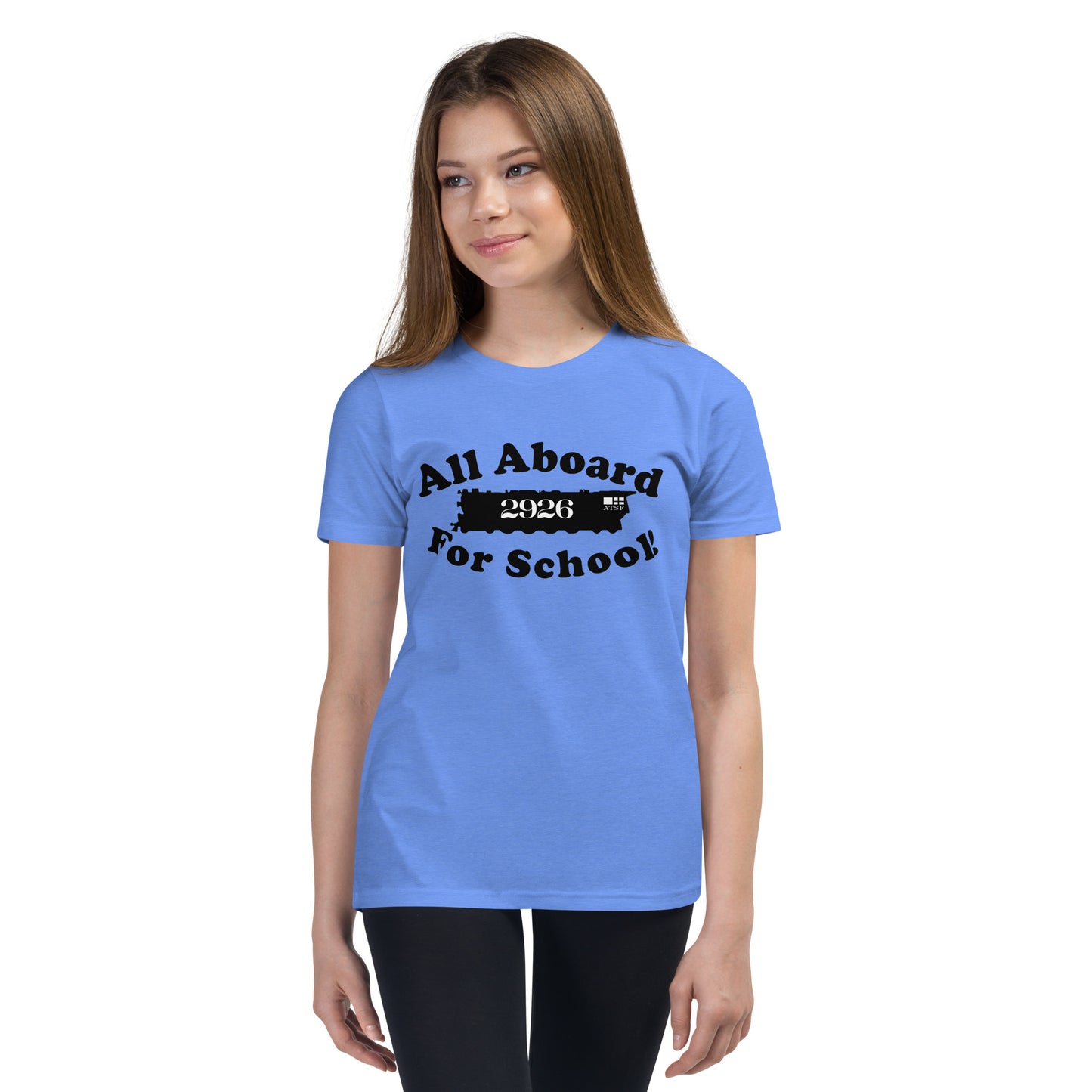 All Aboard for School Youth Short Sleeve T-Shirt