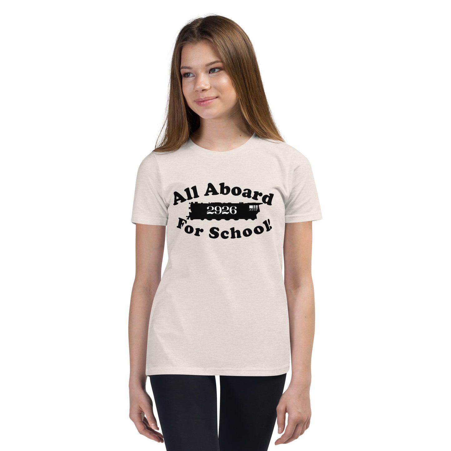 All Aboard for School Youth Short Sleeve T-Shirt