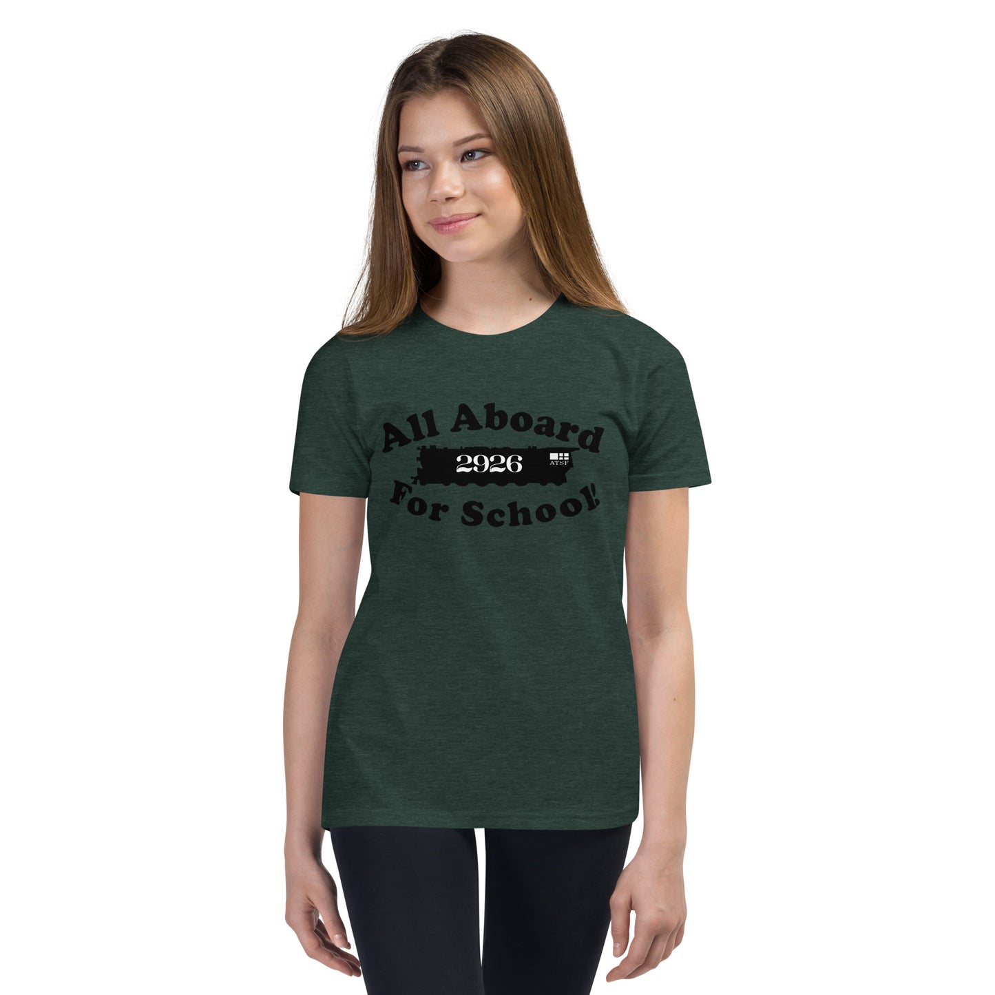 All Aboard for School Youth Short Sleeve T-Shirt