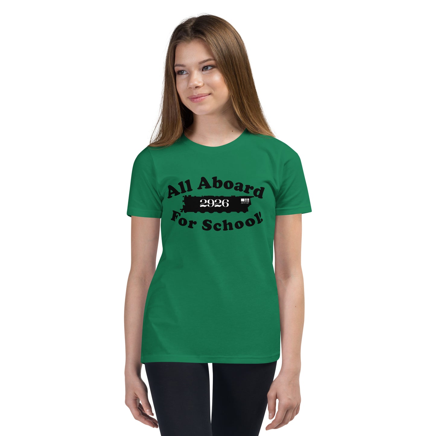 All Aboard for School Youth Short Sleeve T-Shirt