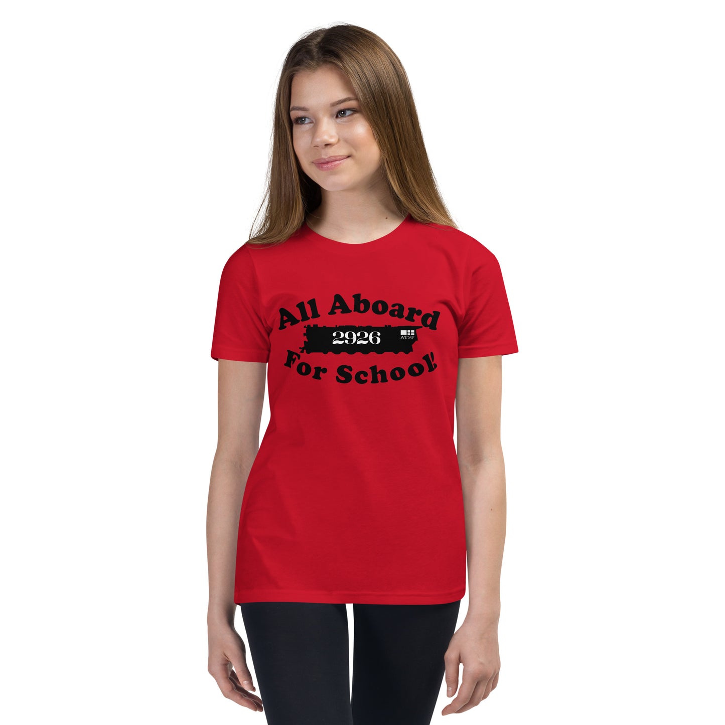 All Aboard for School Youth Short Sleeve T-Shirt