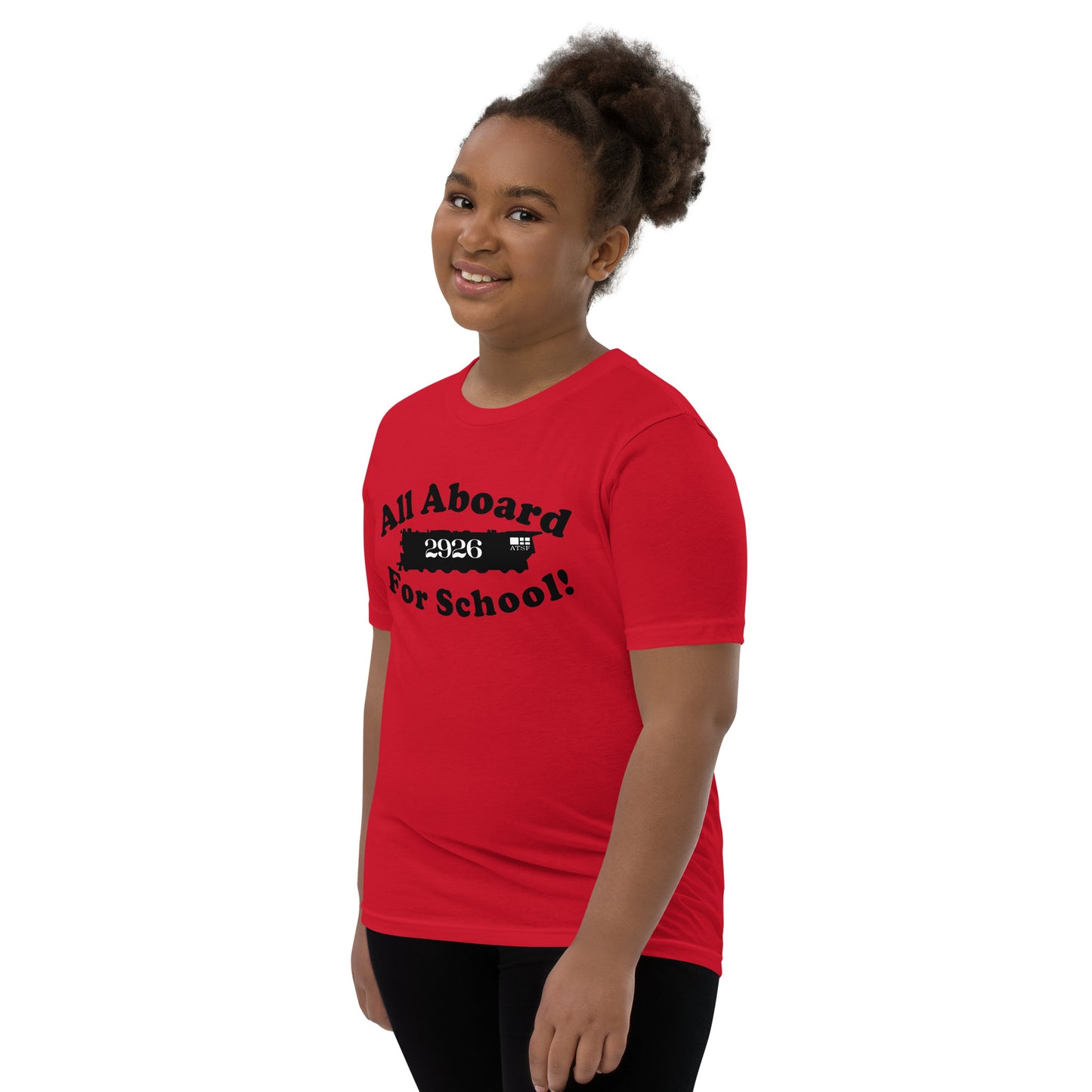 All Aboard for School Youth Short Sleeve T-Shirt