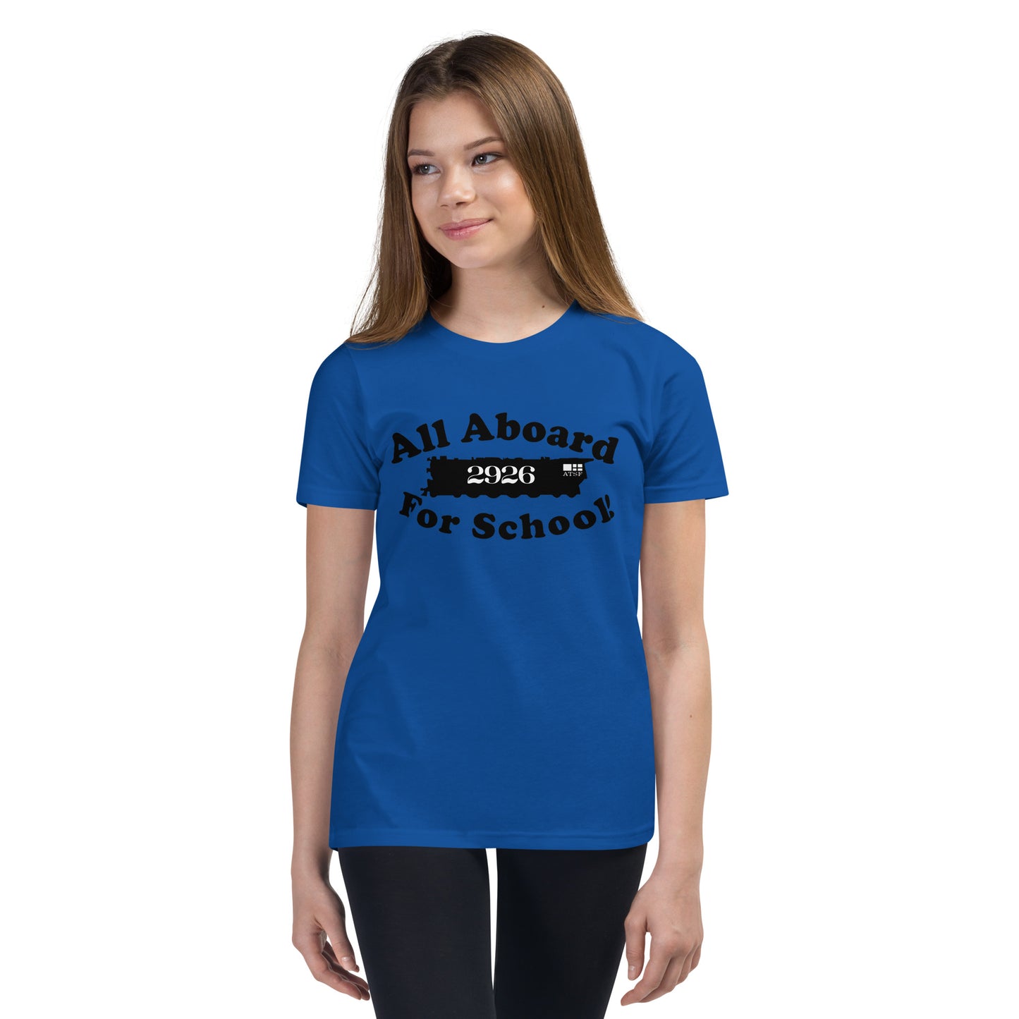 All Aboard for School Youth Short Sleeve T-Shirt