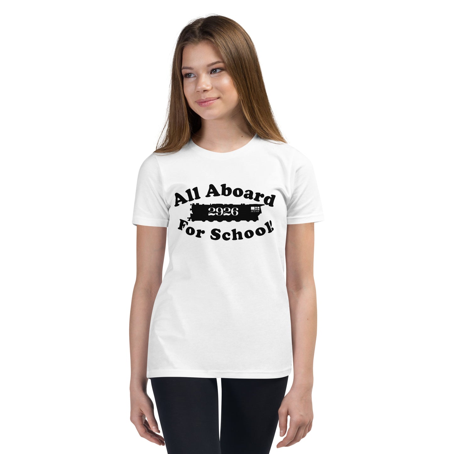 All Aboard for School Youth Short Sleeve T-Shirt